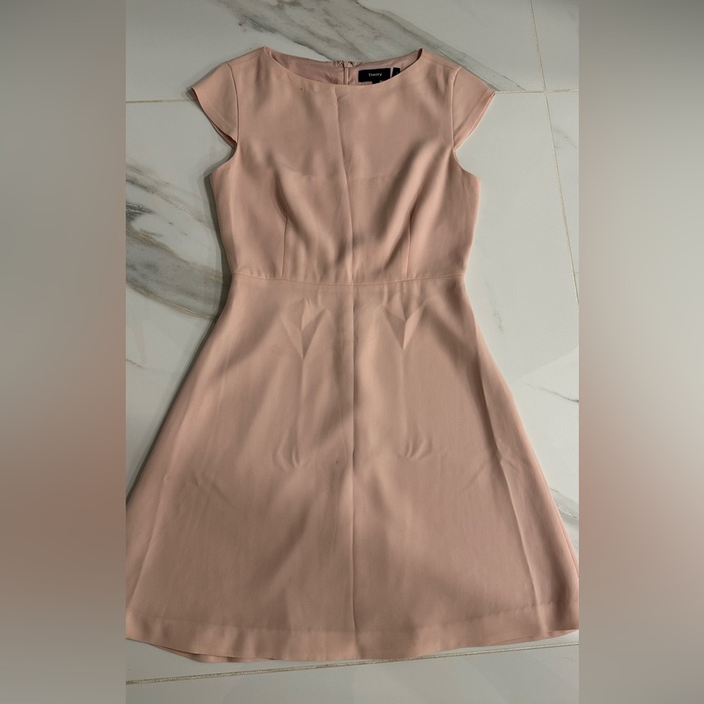 Theory Blush Pink Mini Dress